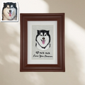 ART FUREVER - custom pet embroidery portrait - handmade embroidered pet art on fabric - detailed fur texture and vivid expression