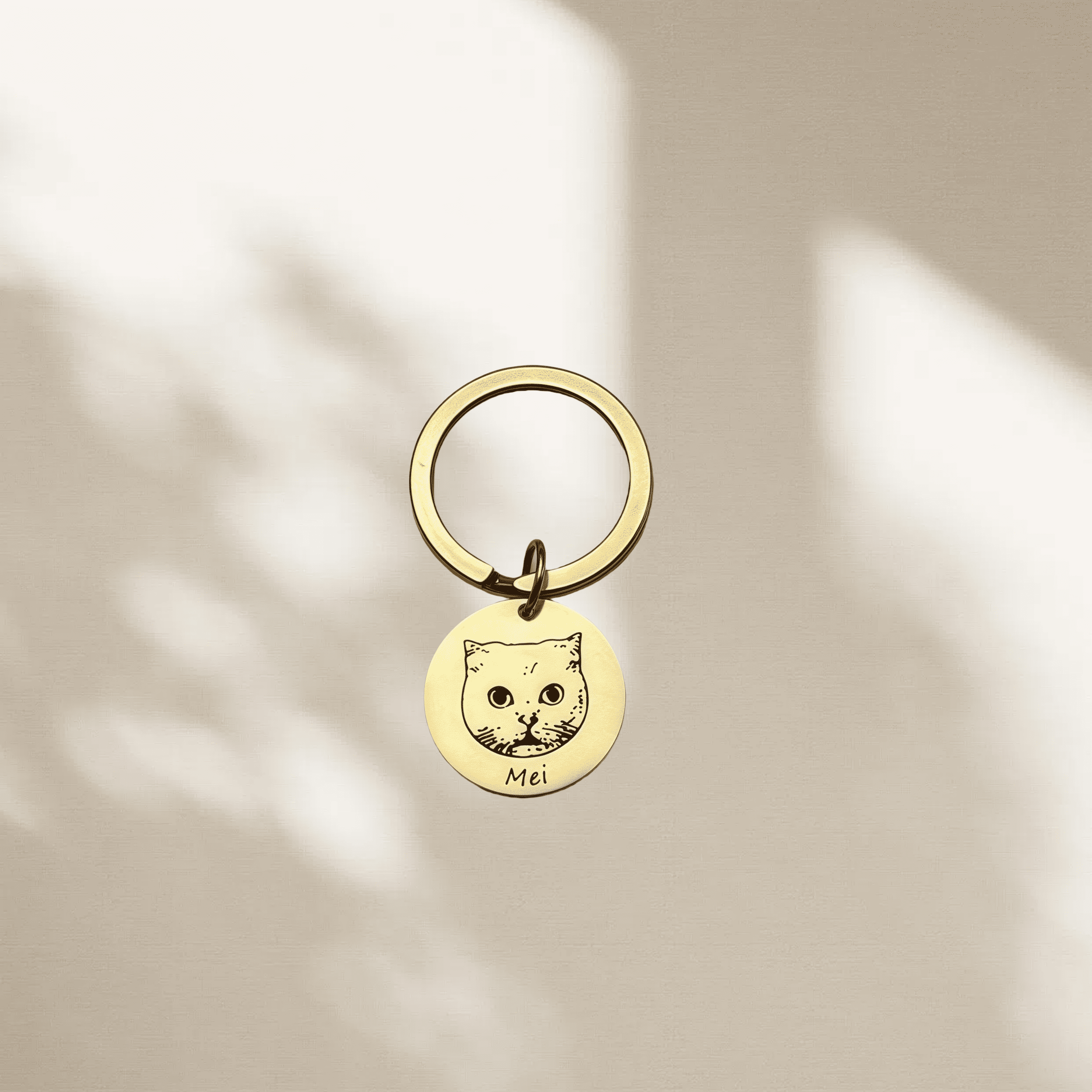 ART FUREVER - custom pet jewelry - personalized engraved silver keychain - pet name charm and minimalistic design