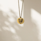 ART FUREVER - custom pet jewelry - personalized engraved silver necklace - pet name charm and minimalistic design