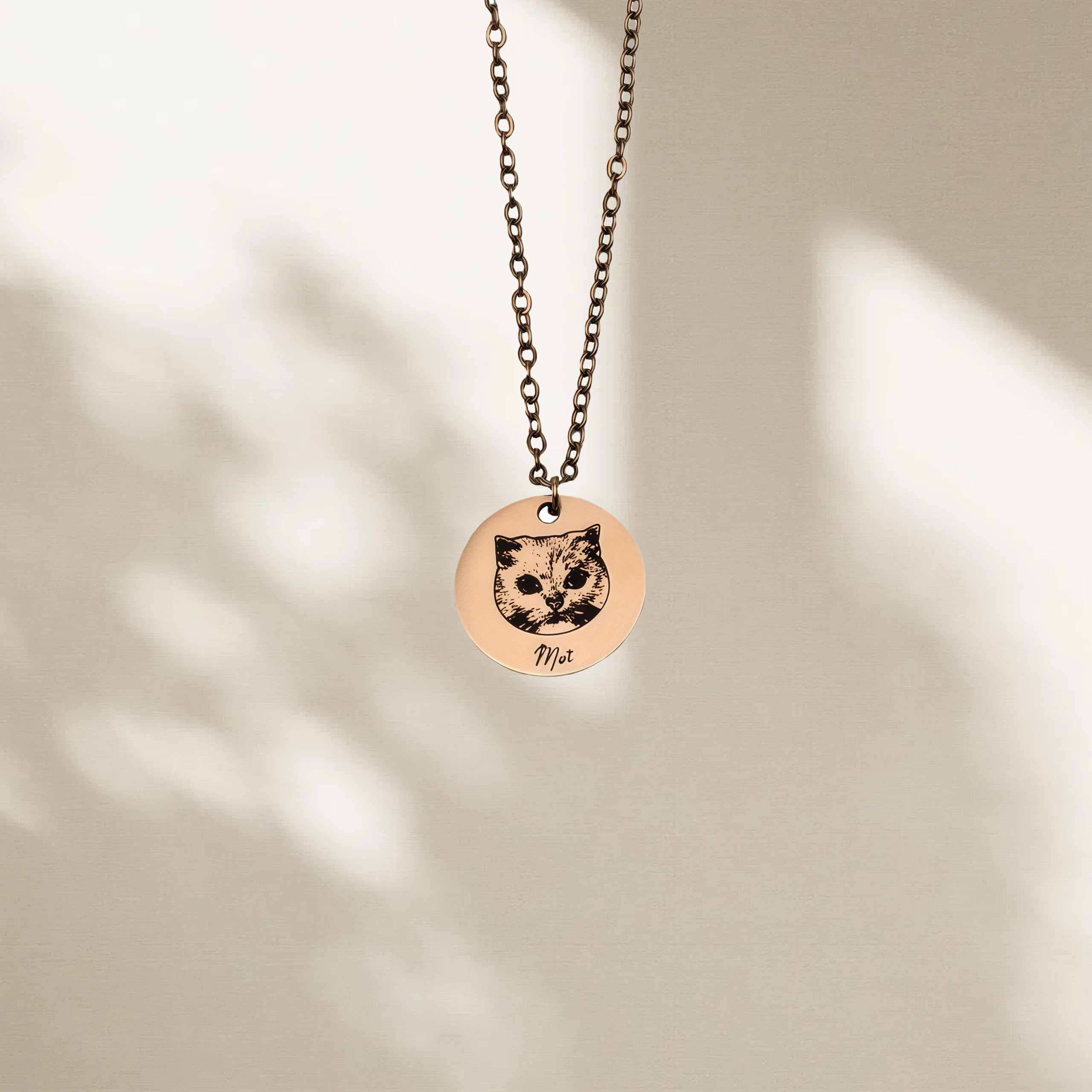 ART FUREVER - custom pet jewelry - personalized engraved silver necklace - pet name charm and minimalistic design