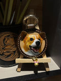ART FUREVER - custom pet leather carving portrait - engraved vegetable-tanned leather - lifelike pet features and fine craftsmanship