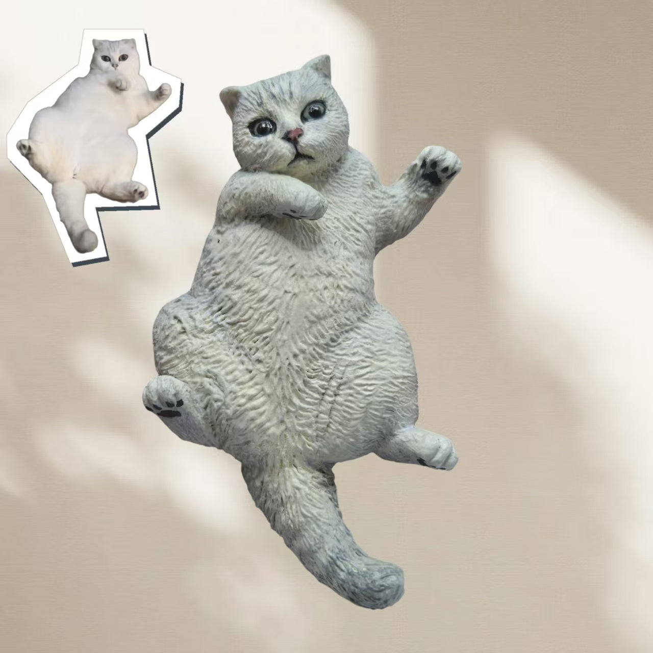 ART FUREVER - custom pet stone clay fridge magnet - personalized handmade clay pet figurine - realistic details and lifelike texture