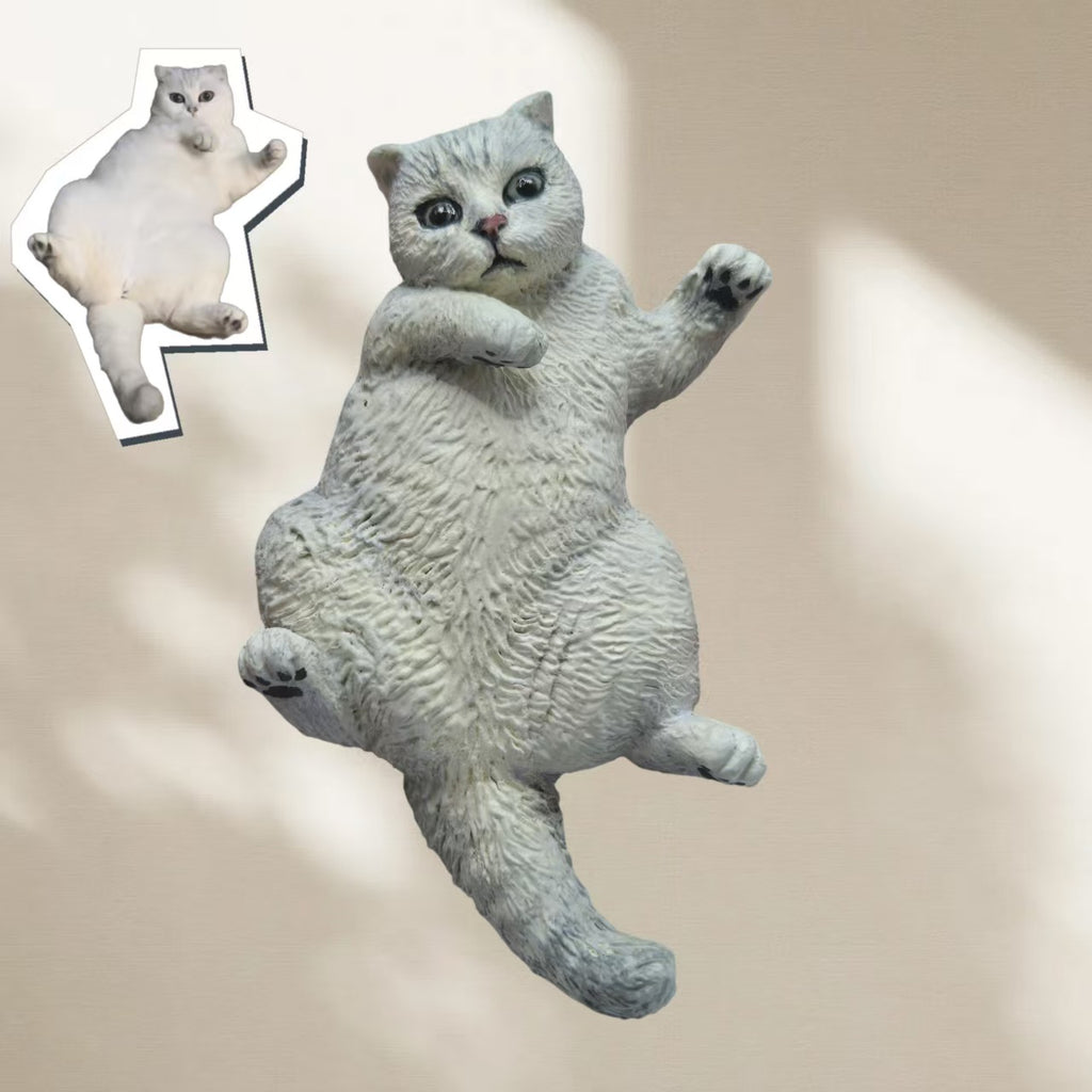 ART FUREVER - custom pet stone clay fridge magnet - personalized handmade clay pet figurine - realistic details and lifelike texture