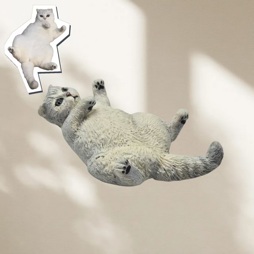 ART FUREVER - custom pet stone clay fridge magnet - personalized handmade clay pet figurine - realistic details and lifelike texture