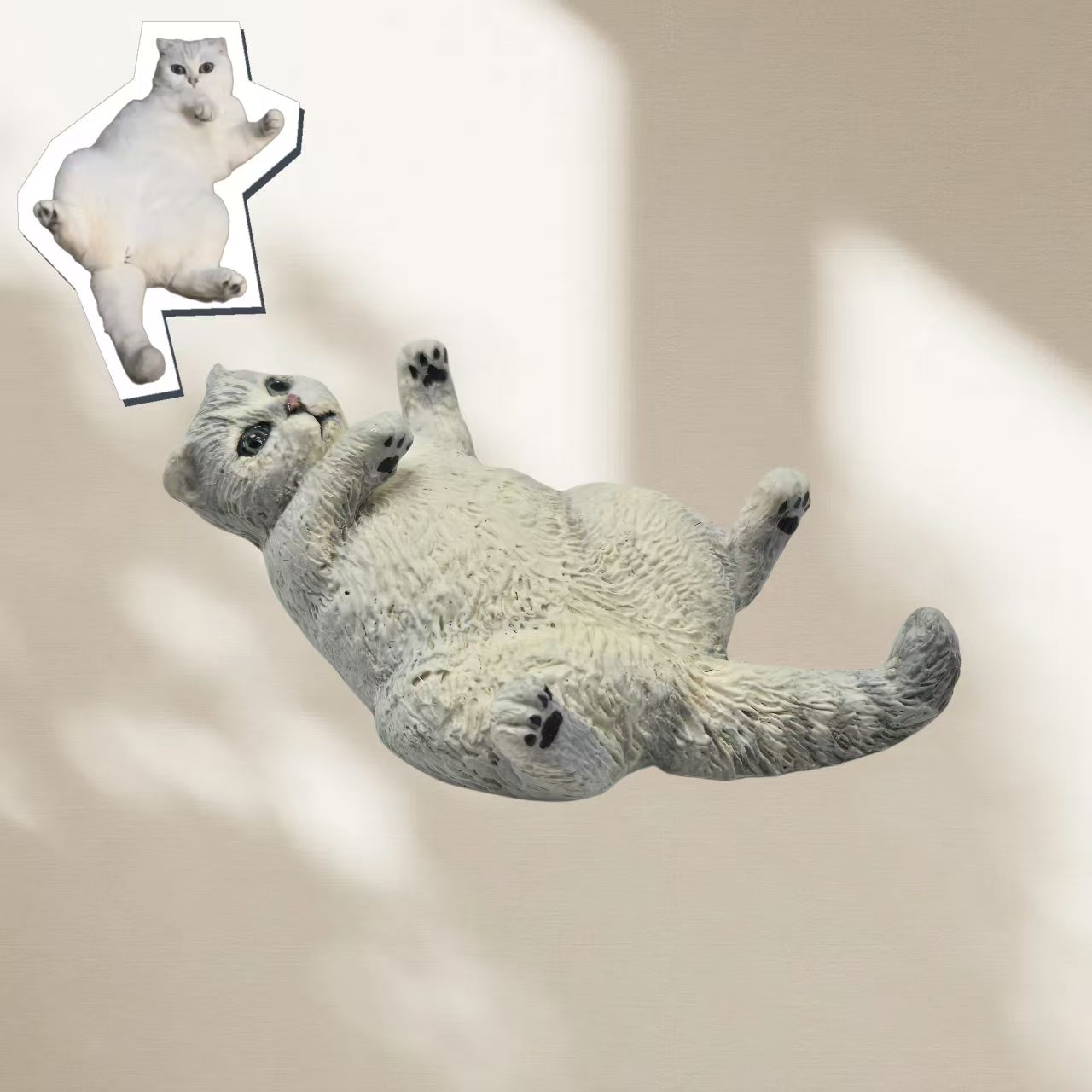 ART FUREVER - custom pet stone clay fridge magnet - personalized handmade clay pet figurine - realistic details and lifelike texture