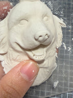 ART FUREVER - custom pet stone clay sculpture - personalized handmade clay pet figurine - realistic details and lifelike texture