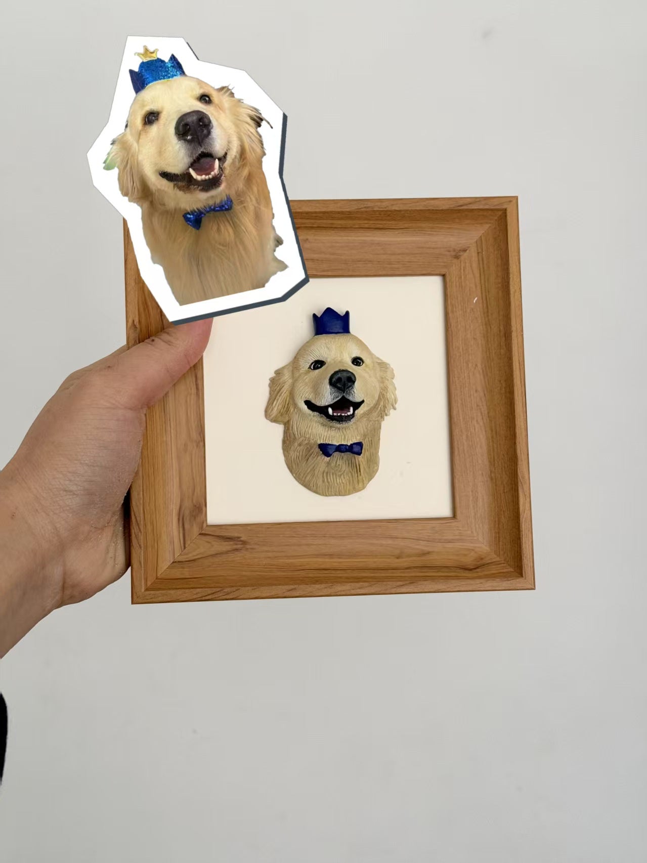 ART FUREVER - custom pet stone clay sculpture - personalized handmade clay pet figurine - realistic details and lifelike texture