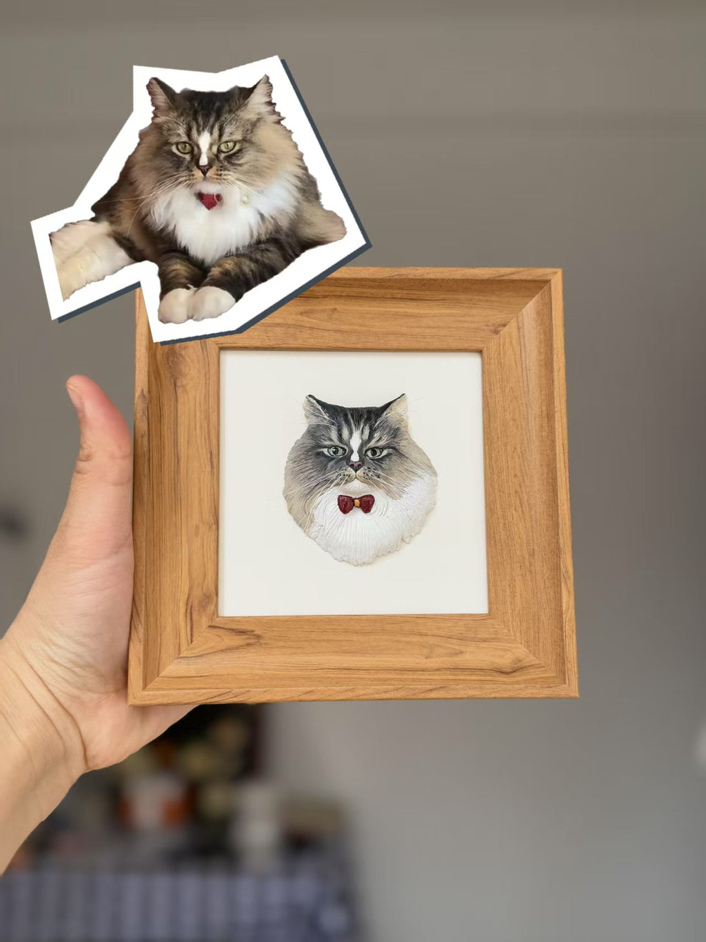 ART FUREVER - custom pet stone clay sculpture - personalized handmade clay pet figurine - realistic details and lifelike texture