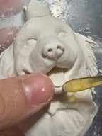 ART FUREVER - custom pet stone clay sculpture - personalized handmade clay pet figurine - realistic details and lifelike texture