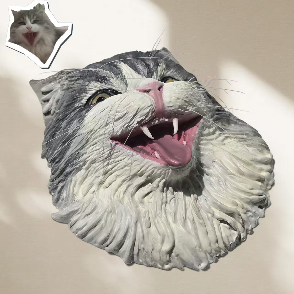 ART FUREVER - custom pet stone clay sculpture - personalized handmade clay pet figurine - realistic details and lifelike texture