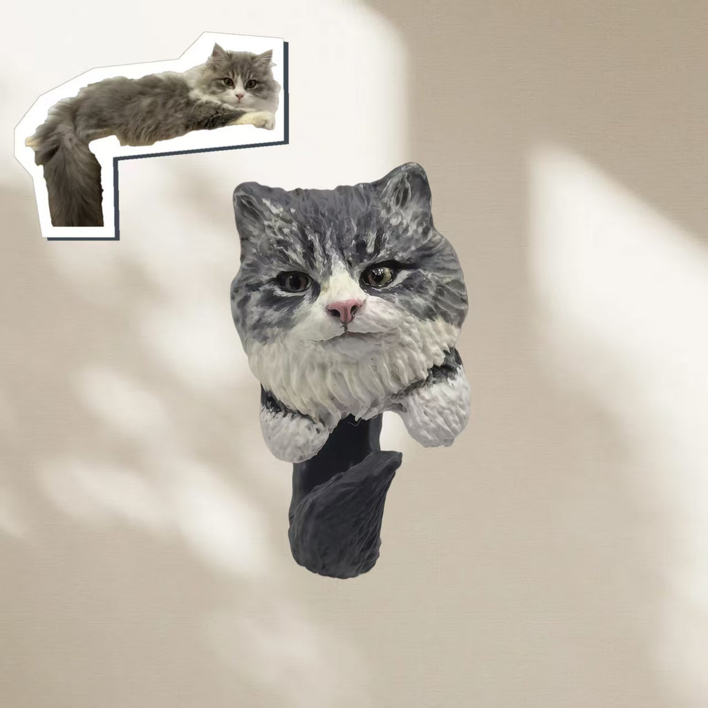 ART FUREVER - custom pet stone clay sculpture - personalized handmade clay pet figurine - realistic details and lifelike texture